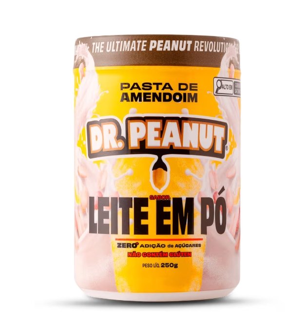 Pasta de amendoim Dr Peanut sabor Leite em Pó - 600g